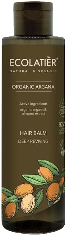 Głęboko regenerujący balsam do włosów - Ecolatier Organic Argana Hair Balm — Zdjęcie N1