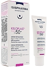 Krem SPF 50+ do skóry podrażnionej i zniszczonej - Isispharma Keloplast Scars SPF 50+ Repairing Cream — Zdjęcie N1