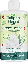 Balsam do ciała z aloesem, bawełną i dziką różą - Tulipan Negro Aloe Vera Cotton & Rosehip Body Lotion — Zdjęcie N1