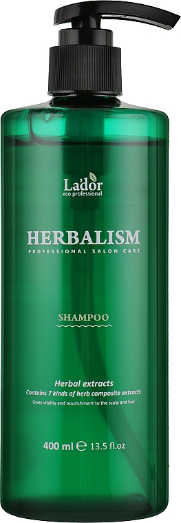 Łagodzący szampon do włosów z ekstraktami ziołowymi - La’dor Herbalism Shampoo — Zdjęcie N3