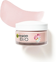 Krem z olejkiem z dzikiej róży rozjaśniający poszarzałą skórę - Garnier Bio Rosy Glow 3in1 Youth Cream — Zdjęcie N3