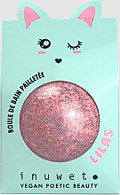 Kula do kąpieli - Inuwet Bath Bomb Glitter Lilac — Zdjęcie N1