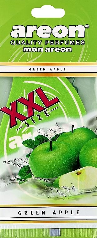Odświeżacz powietrza do samochodu Zielone jabłko - Areon Mon Green Apple XXL — Zdjęcie N1