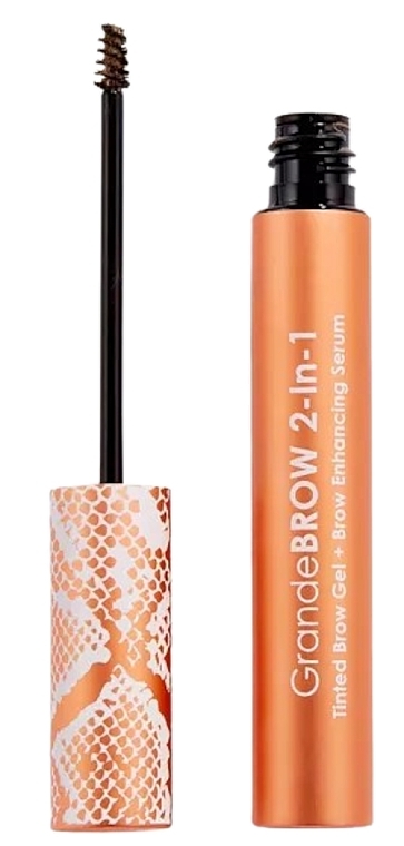 Koloryzujący żel do brwi z serum - Grande Cosmetics Grande Brow 2-In-1 Tinted Brow Gel And Brow Enhancing Serum — Zdjęcie N1