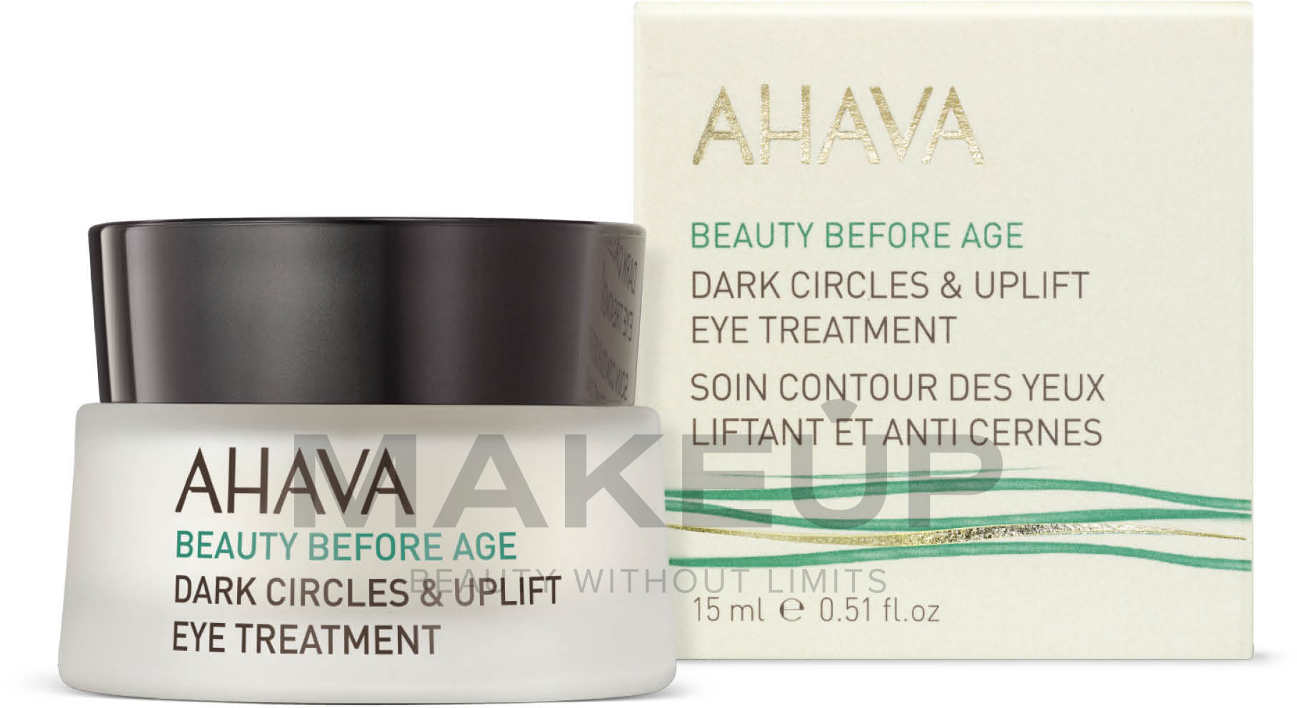Krem liftingujący do skóry wokół oczu - Ahava Beauty Before Age Dark Circles & Uplift Eye Treatment — Zdjęcie 15 ml