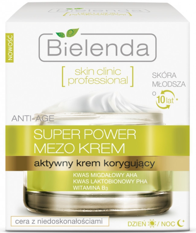 Aktywny krem korygujący na dzień i na noc - Bielenda Skin Clinic Professional Super Power Mezo