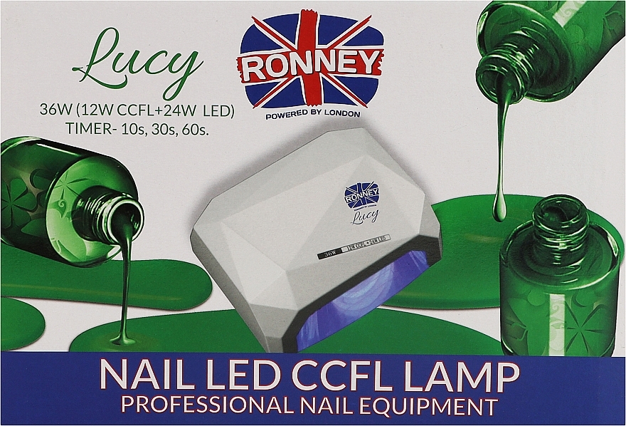 Lampa CCFL+LED, różowa - Ronney Profesional Lucy CCFL + LED 36W (GY-LCL-021) Lamp — Zdjęcie N2