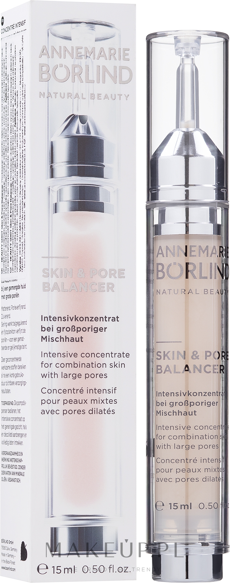 Intensywnie nawilżający koncentrat do cery mieszanej - Annemarie Borlind Skin & Pore Balancer Intensive Concentrate — Zdjęcie 15 ml