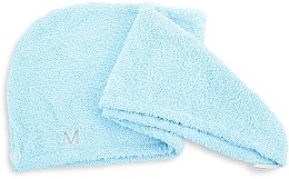 Miętowy ręcznik-turban do włosów (68 x 26 cm) - MAKEUP — Zdjęcie N2