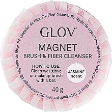 Kup Mydełko w kostce do czyszczenia rękawic i pędzli do makijażu Jaśmin - Glov Magnet Brush & Fiber Cleanser Pink