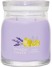 Świeca zapachowa w słoiczku Cytryna i lawenda, 2 knoty - Yankee Candle Lemon Lavender — Zdjęcie N1