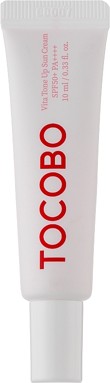 Barwiący filtr przeciwsłoneczny - Tocobo Vita Tone Up Sun Cream SPF50+ PA++++ (mini) — Zdjęcie N1