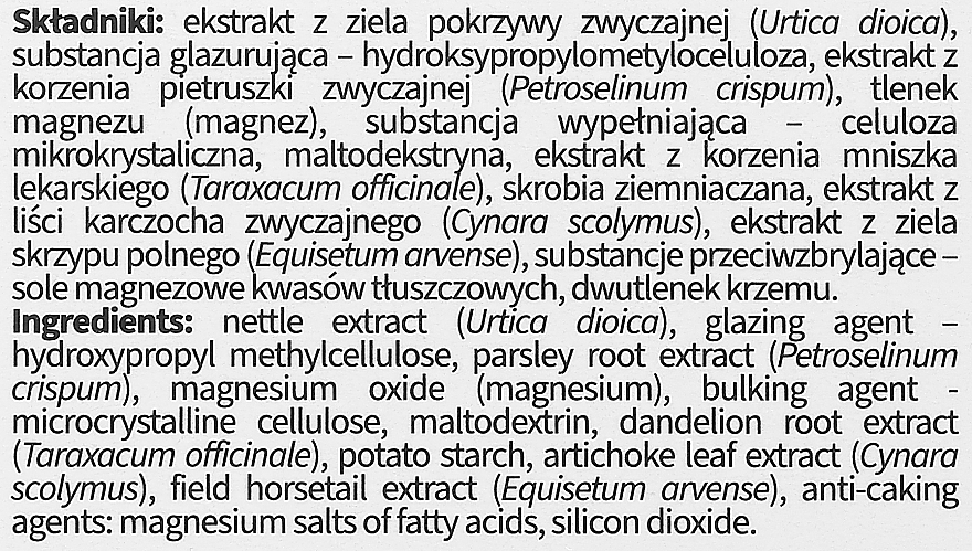 Suplement diety wspomagający usuwanie wody z organizmu - Noble Health Slim Line Hydrodren — Zdjęcie N4