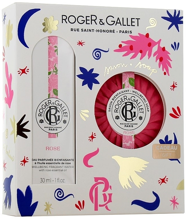 Roger&Gallet Rose - Zestaw (fr/water/30ml + soap/100g) — Zdjęcie N1