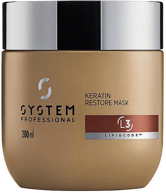 Keratynowa maska do włosów - System Professional Luxe Oil Lipidcode Keratin Restore Mask L3 — Zdjęcie N1