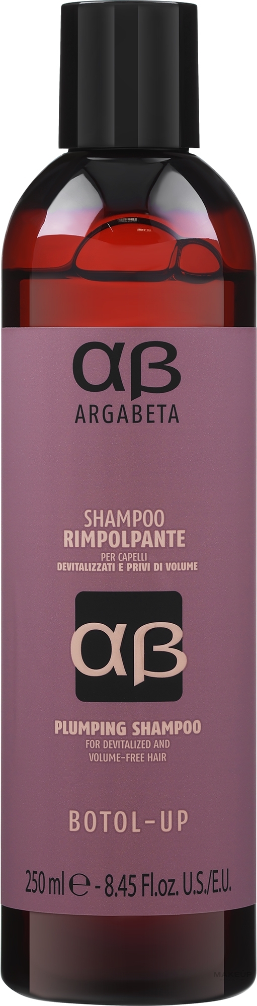 Odbudowujący szampon do włosów cienkich - Dikson Argabeta Botol Up Shampoo — Zdjęcie 250 ml