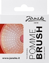 Kompaktowa szczotka do włosów, różowa - Janeke The Original Pomme Brush — Zdjęcie N2