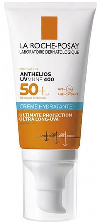 Ochronny krem z filtrem SPF 50+ - La Roche-Posay Anthelios Anthelios UVMune 400 SPF50+ Hydrating Cream — Zdjęcie N1