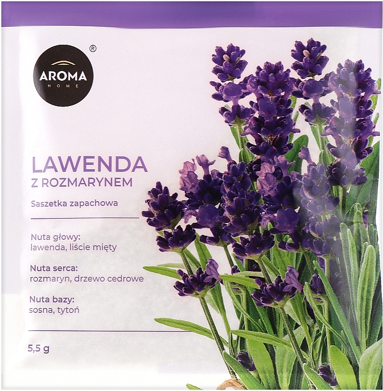 Aroma Home Basic Lavender With Rosemary - Aromatyczna saszetka — Zdjęcie N1
