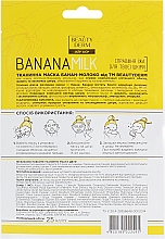 Odżywcza maska do twarzy w płachcie Banan i mleko - Beauty Derm Banana Milk Face Mask — Zdjęcie N2