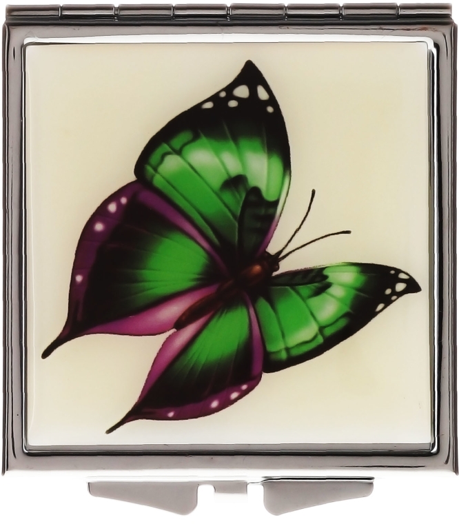 Lusterko kompaktowe Motyle 85420, zielono-fioletowe - Top Choice — Zdjęcie N3