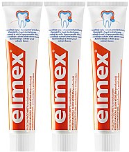 Kup Zestaw - Elmex Toothpaste Caries Protection (toothpaste/3x75ml)