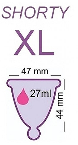 Kubeczek menstruacyjny, rozmiar XL, różowy - MeLuna Soft Shorty Menstrual Cup  — Zdjęcie N2
