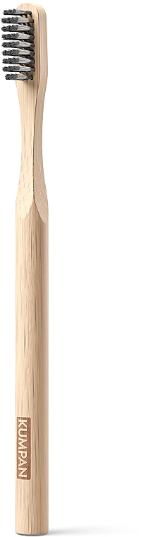 Bambusowa szczoteczka do zębów z węglem aktywnym ASCH01 - Kumpan Bamboo Charcoal Toothbrush — Zdjęcie N1
