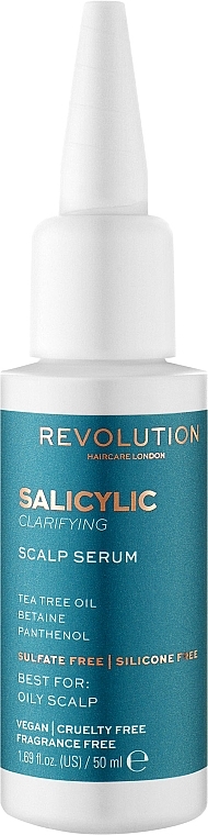 Aktywne serum z kwasem salicylowym do tłustej skóry głowy - Makeup Revolution Salicylic Acid Clarifying Scalp Serum — Zdjęcie N1