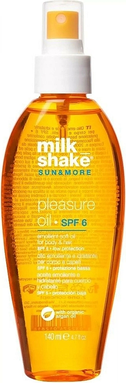Nawilżający olejek do ciała i włosów - Milk_Shake Sun & More Pleasure SPF 6 — Zdjęcie N1