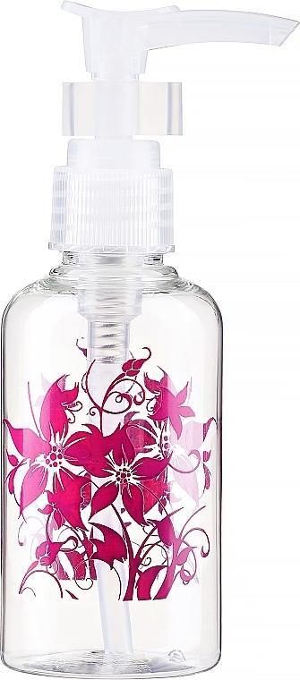 Butelka z dozownikiem, 75 ml, różowe kwiaty - Top Choice — Zdjęcie N1