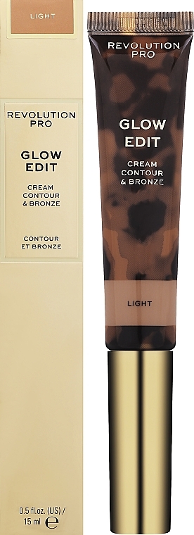 Kremowy korektor brązujący - Revolution Pro Glow Edit Cream Contour & Bronze — Zdjęcie N2