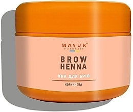 Kup Henna do brwi, brązowa - Mayur