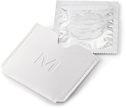 Futerał na prezerwatywę, biały “Classic” - MAKEUP Condom Holder Pu Leather White — Zdjęcie N5