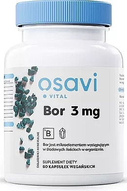 Suplement diety Bor, kapsułki - Osavi Bor 3mg — Zdjęcie N1