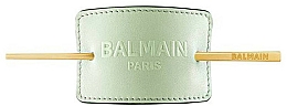 Kup Spinka do włosów - Balmain Paris Hair Couture Pastel Green Embossed Hair Barrette SS20
