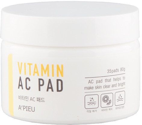 Wygładzające płatki do oczyszczania skóry twarzy - A'pieu Vitamin AC Pad — Zdjęcie N2