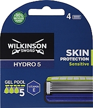 Zapasowe ostrza do golenia, 4 szt. - Wilkinson Sword Hydro 5 Sensitive — Zdjęcie N1