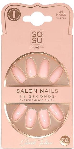 Zestaw sztucznych paznokci - Sosu by SJ Salon Nails In Seconds Sweet Talker — Zdjęcie N1