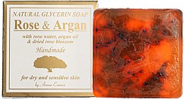 Kup Naturalne mydło glicerynowe, Róża i olej arganowy - Aroma Essence Natural Glycerin Soap "Rose&Argan"