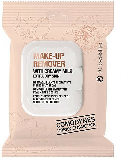 Chusteczki do demakijażu do bardzo suchej skóry - Comodynes Make-up Remover With Creamy Milk