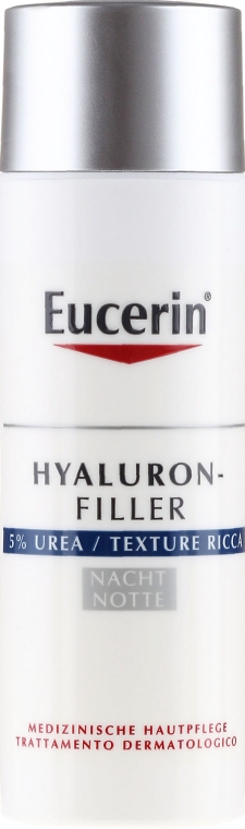 Nawilżający krem przeciwstarzeniowy do twarzy na noc - Eucerin Hyaluron-Filler Anti-Age Night Creme — Zdjęcie N2