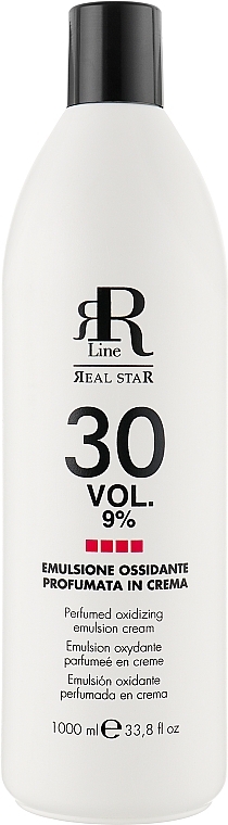 Perfumowana emulsja utleniająca 9% - RR Line Parfymed Ossidante Emulsione Cream 9% 30 Vol — Zdjęcie N2