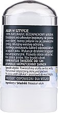 Ałun w sztyfcie 100% naturalny dezodorant mineralny bezzapachowy - Arganove Aluna Deodorant Stick — Zdjęcie N2
