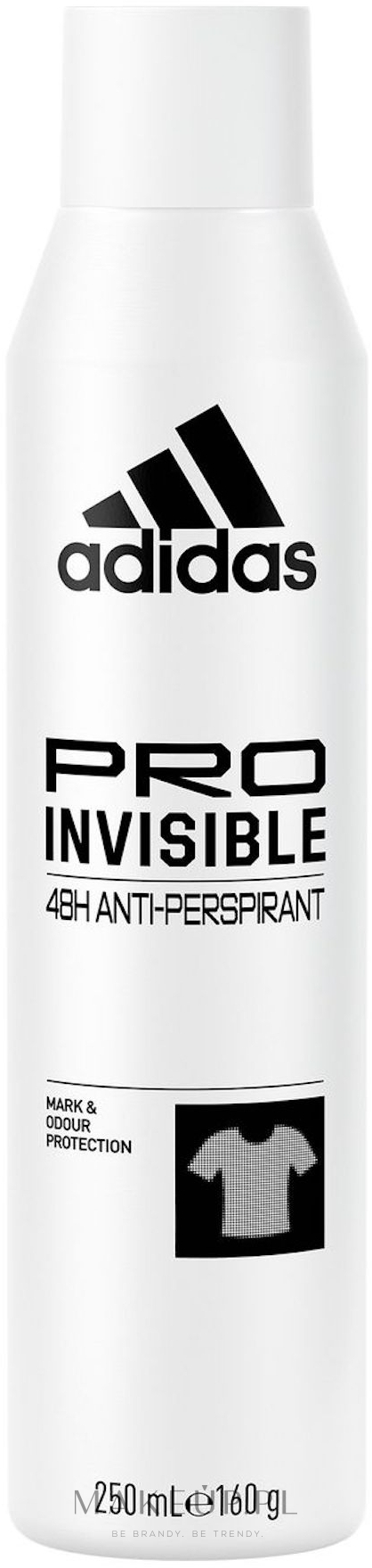 Dezodorant w sprayu - Adidas Pro Invisible 48H Anti-Perspirant — Zdjęcie 250 ml
