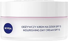 Krem odżywczy na dzień 24h Nawilżenia - NIVEA Moisturizing Day Cream Nourishing For Dry And Sensitive Skin — Zdjęcie N2