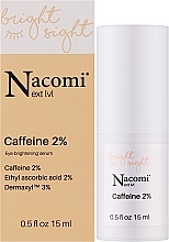 Rozjaśniające serum pod oczy z 2% kofeiny - Nacomi Next Level Caffeine 2% Eye Brightening Serum — Zdjęcie N2