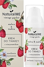 Krem do twarzy - NaturalME Vintage Garden Malwa & Raspberry Moisturizing & Calming Cream With Niacinamide — Zdjęcie N2