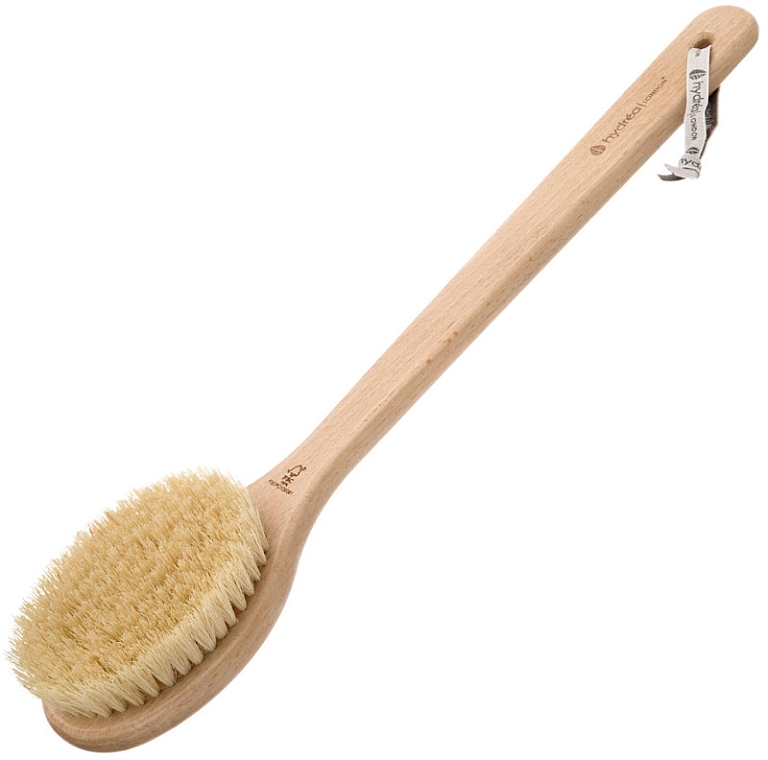 Szczotka do masażu z włóknami kaktusa - Hydrea London Professional Dry Skin Spa Brush With Cactus Bristles — Zdjęcie N1