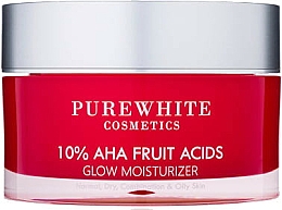 Kup Nawilżający krem rozświetlający do twarzy - Pure White Cosmetics 10% AHA Fruit Acids Glow Moisturizer